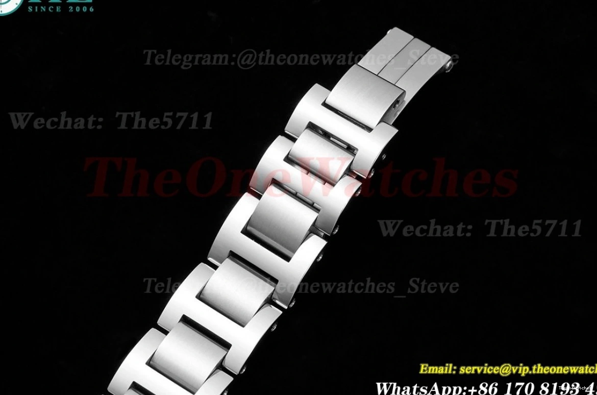 Dia 3KF SS Ballon Bleu 33mm Cartier Wht A076 Ladies SS De 0512